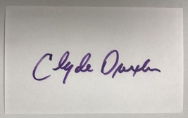 Clyde Drexler Signed Autographed 3x5 Index Card #2 - Basketball HOF - £16.06 GBP