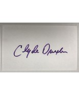 Clyde Drexler Signed Autographed 3x5 Index Card #2 - Basketball HOF - €17,48 EUR