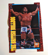 1995 Titan WWF Original BRITISH BULLDOG Centerfold poster 16.5&quot; x 10.75&quot; vintage - £15.78 GBP