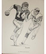 Bengals Ken Anderson Penciltech Sketch 1981 For Shell Oil Co. Tamentamen - $378.38 MXN
