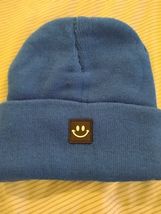 Baby Beanie Smile Face Hat Toddler Infant Kids Winter Hats Blue 3-8 YEARS - $4.99