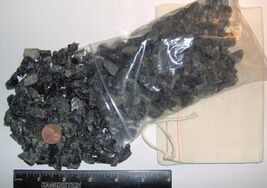 Black Obsidian 1 pound bag rock Colorado Quarries rough tumbler tumbling... - $30.18