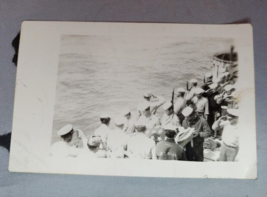 1945 US Navy USS Biscayne Burial At Sea Original Photo Pacific Theatre - $14.80