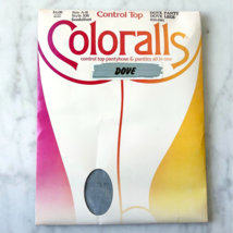 Hanes Coloralls Control Top Pantyhose Sandalfoot Color Dove Grey Size A-B - $12.30