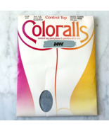 Hanes Coloralls Control Top Pantyhose Sandalfoot Color Dove Grey Size A-B - $12.30