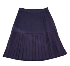 Vintage Blue Pleated Midi Skirt Size 7-8 Blue Bad Girl Anime Gamer Cosplay - $28.99