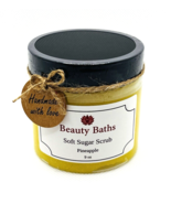 Pineapple Soft Sugar Scrub Exfoliating Bath Scrub holiday gift for her body - $9.45