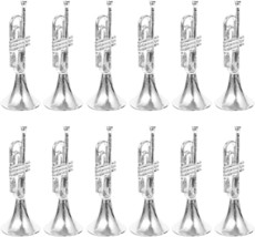 Nuobesty Music Trumpet Miniature Musical Instrument Model Plastic, 12 Pcs. - £34.56 GBP