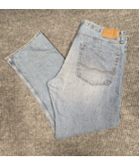 American Eagle Jeans Mens 36x32 Relaxed Blue Denim Pant Straight Leg Medium Wash - $31.11