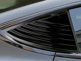 For 2017-2021 Tesla Model 3 Glossy Black Rear Side Window Quarter Louver - £19.55 GBP