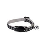 Cat Collars Two Tone Ribbon Pawprint Jingle Bell Nylon Fits 8&quot; to 12&quot; Ch... - €11,38 EUR