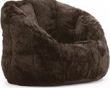Brown Adult Faux Fur Bean Bag Chair From Urban Shop - $117.97