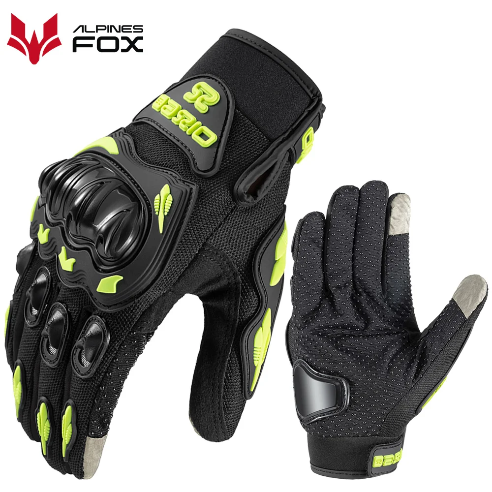Summer Motorcycle Gloves Men Breathable Full Finger Touch Screen Anti-fall - £16.34 GBP