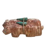 Vintage RARE Double Bear Pair Fetish Carving  Native American Zuni 3” Ja... - £146.43 GBP