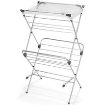 Polder DRY-4063 2-Tier Free Standing Clothes Drying Rack w/ Mesh Garment - £27.38 GBP