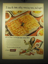 1949 Armour Bacon Ad - 8 ideas for better eating - morning, noon and night - £14.78 GBP