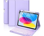 Ipad 10Th Generation Case With Keyboard 10.9 Inch - 7 Colors Backlit Wir... - £49.01 GBP