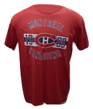 Montreal Canadiens CCM Comfort Fit NHL Hockey Establishment Year Red T-Shirt - £15.97 GBP