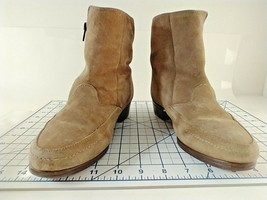 Hush Puppies ankle Boots Taupe Suede leather Sherpa Lined US 6.5 W UK 4 EU 37  - £16.07 GBP