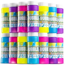 Party Bubbles For Kids - (Bulk Pack Of 24) 2-Oz Bubble Bottle Solution W... - £26.73 GBP