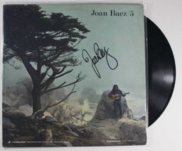 Joan Baez Signed Autographed &quot;5&quot; Record Album - £64.33 GBP