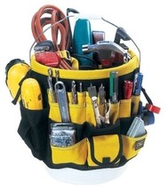 5 Gal Bucket Tool Storage Organizer Electrician Carpenter Tools Bag Multi Pocket - £20.25 GBP