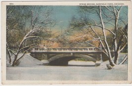Stone Bridge Garfield Park Chicago Illinois IL Postcard Unused - £2.34 GBP