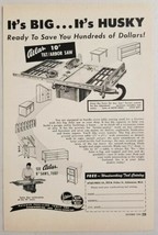 1950 Print Ad Atlas 10&quot; Tilt/Arbor Saw Woodworking Tool Kalamazoo,MI - £9.32 GBP