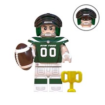 Football Player Jets NFL Super Bowl Rugby Players Minifigures Accessories - £3.13 GBP