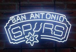San Antonio Spurs Basketball Man Cave Neon Sign 24&quot;x20&quot; - £199.83 GBP