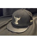 New Era 9FIFTY Chicago Bulls Strapback Hat M/L Faux Croc Bill HWC Black ... - $27.44 CAD