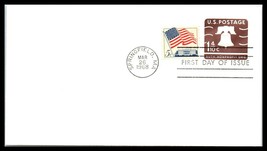 1968 US FDC Cover - SC# U548 Liberty Bell 1 4/10 Cents, Springfield, MA H18 - £2.33 GBP