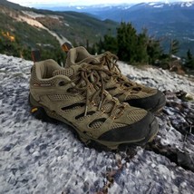 Merrell Shoes Vibram Men’s Size 8 Moab Ventilator Walnut J86595 Trail Hiking - £39.68 GBP