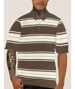 Men&#39;s Old School Striped Pique Polo Shirt - $45.00 CAD