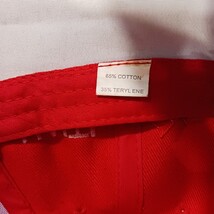 Haiti Flag Men's Back Strap Red Cotton Blend Baseball Cap Hat image 3