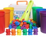 Legato Counting/Sorting Bears; 60 Rainbow Colored Bears, 6 Stacking Cups... - $31.99