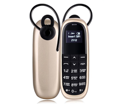 AIEK KK1 MINI mobile phone mtk6261da gold English key 0.66" single sim 2g GSM - $38.85