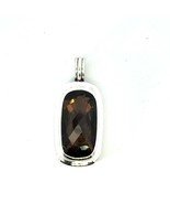 David Yurman Large Smokey Topaz Albion Pendant Sterling Silver Estate DY630 - €419,52 EUR