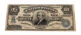 1908 $10 Tombstone Silver Certificate in Fine+ Condition Fr #304 Gorgeous! - $1,089.00