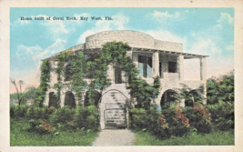Key West Florida~Home Built Of Coral Rock~Antique Vintage Postcard - £8.17 GBP
