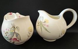 Eva Zeisel Hallcraft Bouquet Creamer and Sugar Bowl with Lid by HALL Chi... - $39.57