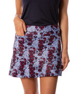 NWT GOLFTINI COSMIC Navy Lt Blue Red Ruffle Hem Knit GOLF SKORT S M &amp; L - $827.93 MXN