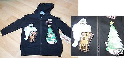 Primary image for Size 12 Months Rudolph the Red Nosed Reindeer Holiday Hoodie Jacket New No Light