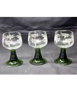 Vintage Schott-Zwiesel SCZ71 (RUWER) GREEN Claret Wine Glass Goblet - Se... - $45.08 CAD