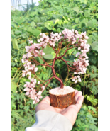 Rose Quartz Gemstone Tree with Copper Wire | Handmade Crystal Luck Tree - €33,84 EUR+