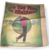 “Its Tee Time Michiana” Indiana Vintage 1994 Golf Promotional Newspaper - $150.74 MXN