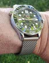 20mm Braided Stainless Mesh Band For Omega Seamaster No Time To Die 007 - $99.00