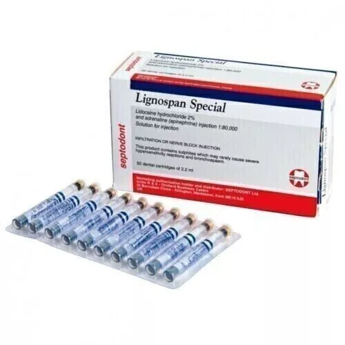 3 X 50 Dental Special 1:80000 With 2 Percent Cartridges ALL STOCK OF DENTAL - $169.95