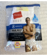 Hanes Mens Best Comfort Flex Tagless White Briefs, 4 PACK, Size Small - $14.96