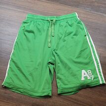 Aeropostale A87 Vintage Green Mesh Athletic Shorts Gym Basketball L Large - $14.84